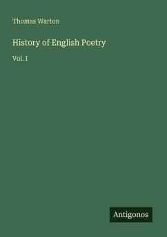 Cover History of English Poetry