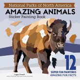 National Parks of North America Amazing Animals Sticker Painting Book