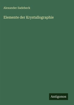 Cover Elemente der Krystallographie