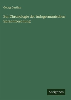 Cover Zur Chronologie der indogermanischen Sprachforschung