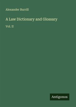 Cover A Law Dictionary and Glossary