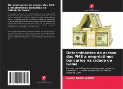 Determinantes do acesso das PME a empréstimos bancários na cidade de Goma - NGOA LEMBO, LUCIEN