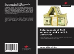 Cover Determinants of SME access to bank credit in Goma city
