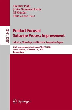 Cover Product-Focused Software Process Improvement. Industry-, Workshop-, and Doctoral Symposium Papers