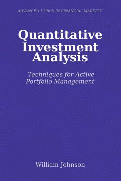 Quantitative Investment Analysis (eBook, ePUB) - Johnson, William