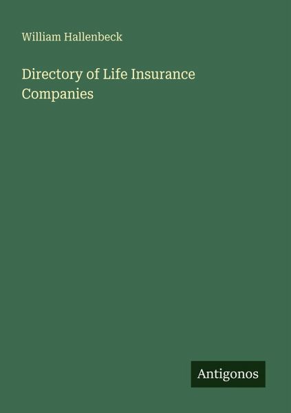 Directory of Life Insurance Companies