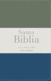 Biblia Rvr 1960 Letra Grande Tamaño Manual Tricolor Verde Oscuro Crema Turquesa Oscuro Con Cierre E Índice (Bible Rvr 1960 Large Print Handsize Leatherlike Tricolor Dark Green Cream Turquoise Indexed with Zipper (Spanish Edition)