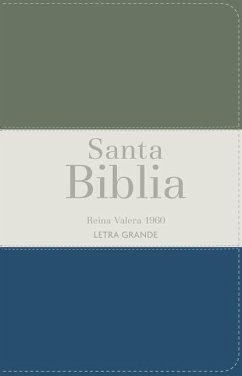 Cover Biblia Rvr 1960 Letra Grande Tamaño Manual Tricolor Verde Oscuro Crema Turquesa Oscuro Con Cierre E Índice (Bible Rvr 1960 Large Print Handsize Leatherlike Tricolor Dark Green Cream Turquoise Indexed with Zipper (Spanish Edition)
