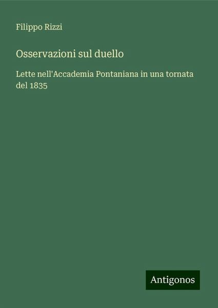 Osservazioni sul duello