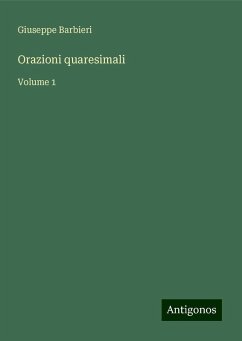 Orazioni quaresimali - Barbieri, Giuseppe