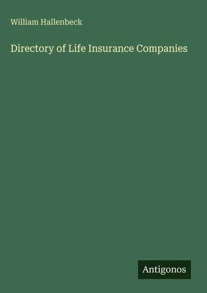 Directory of Life Insurance Companies