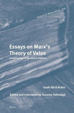 Cover Essays on Marx's Theory of Value