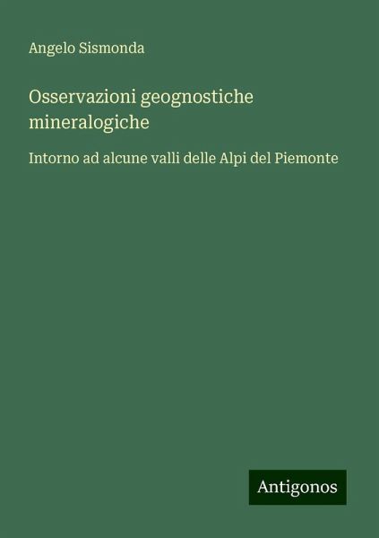 Osservazioni geognostiche mineralogiche