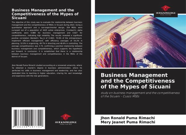 Business Management and the Competitiveness of the Mypes of Sicuani