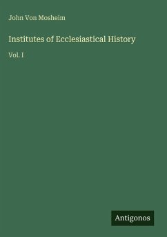 Cover Institutes of Ecclesiastical History