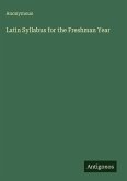 Latin Syllabus for the Freshman Year