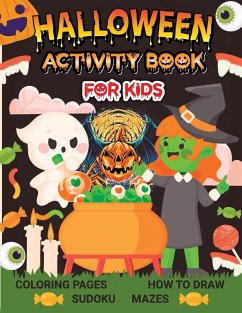 Cover Halloween Activity Book for Kids