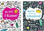 Grußkarte mit Wegbegleiter-Pin - Du bist 1. Klasse / Hurra, du bist ein Schulkind! Grußkarte mit Wegbegleiter-Pin - Du bist 1. Klasse / Hurra, du bist ein Schulkind!
