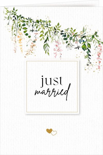 Grußkarte mit Kuvert - just married Grußkarte mit Kuvert - just married