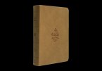 ESV Large Print Personal Size Bible, Red Letter (Trutone, Nubuck Caramel, Wildflower Design)