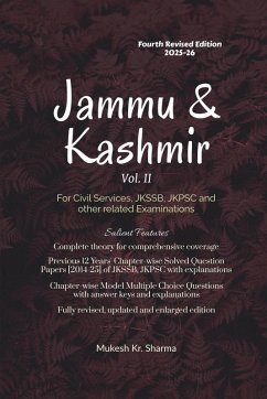 Cover Jammu & Kashmir (Vol. II) Fourth Edition - For Civil Services, JKSSB, JKPSC and other related Examinations