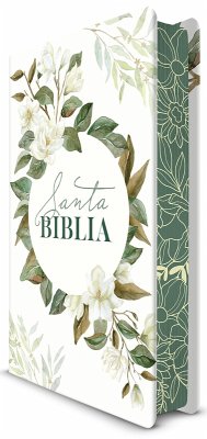Biblia Rvr 1960 Letra Grande Tamaño Manual, Tapa Dura Con Flores Blancas Y Cantos Pintados / Spanish Bible Rvr 1960 Handy Size White Flowers Sprayed Edges - Reina Valera Revisada 1960