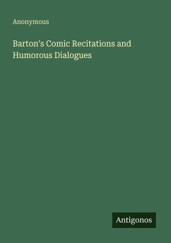Cover Barton's Comic Recitations and Humorous Dialogues