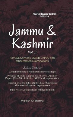 Cover Jammu & Kashmir (Vol. II) Fourth Edition - For Civil Services, JKSSB, JKPSC and other related Examinations