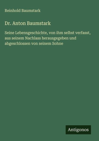 Dr. Anton Baumstark Dr. Anton Baumstark