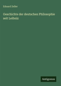 Cover Geschichte der deutschen Philosophie seit Leibniz