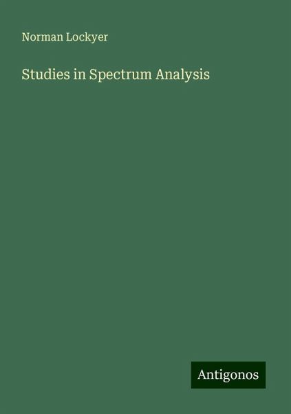 Studies in Spectrum Analysis Studies in Spectrum Analysis
