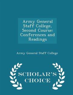 Cover Army General Staff College, Second Course