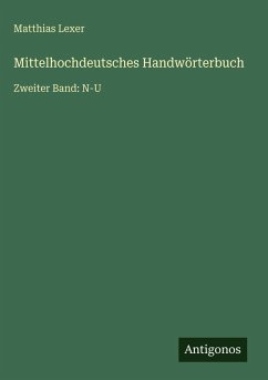 Cover Mittelhochdeutsches Handwörterbuch