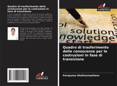 Cover Quadro di trasferimento delle conoscenze per le costruzioni in fase di transizione