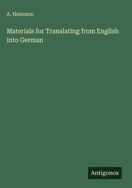 Materials for Translating from English into German