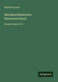 Cover Mittelhochdeutsches Handwörterbuch