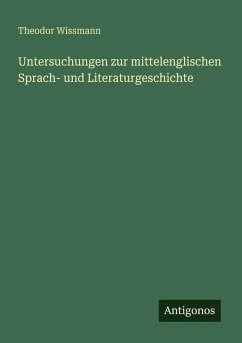 Cover Untersuchungen zur mittelenglischen Sprach- und Literaturgeschichte