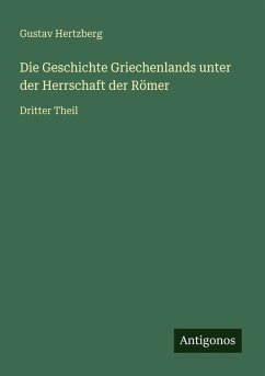 Cover Die Geschichte Griechenlands unter der Herrschaft der Römer