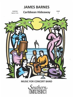 Cover James Barnes Caribbean Hideaway Concert Band Partitur + Stimmen