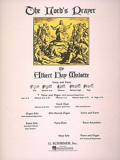 Cover Albert Hay Malotte, The Lord's Prayer (Piano) High Voice and Organ Buch