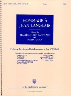 Cover Hommage A Jean Langlais Orgel Buch
