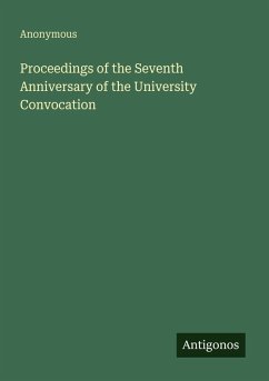 Cover Proceedings of the Seventh Anniversary of the University Convocation