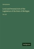 Local and Personal Acts of the Legislature of the State of Michigan