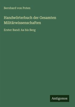Cover Handwörterbuch der Gesamten Militärwissenschaften