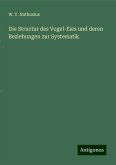 Die Structur des Vogel-Eies und deren Beziehungen zur Systematik