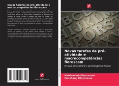 Cover Novas tarefas de pré-atividade e macrocompetências florescem