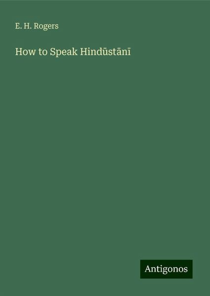 How to Speak Hind¿st¿n¿