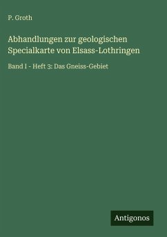 Cover Abhandlungen zur geologischen Specialkarte von Elsass-Lothringen