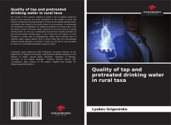 Cover Quality of tap and pretreated drinking water in rural taxa