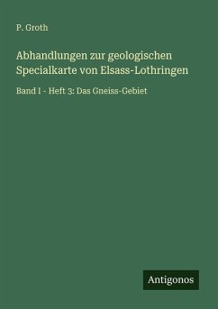 Cover Abhandlungen zur geologischen Specialkarte von Elsass-Lothringen